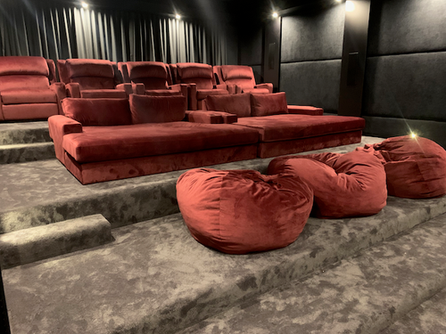 4 level media room