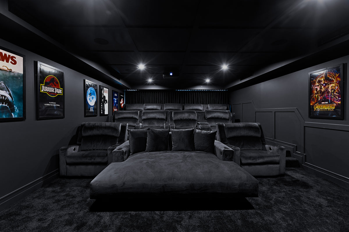 Custom home theatre lounge by Leisure Lounges