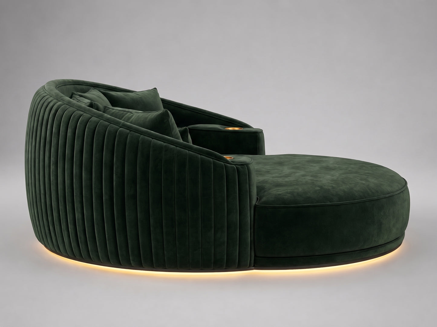 Aria Theatre Daybed | Custom Australian Made Green Velvet Daybed