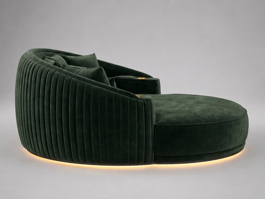 Aria Theatre Daybed | Custom Australian Made Green Velvet Daybed