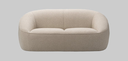 Beige sofa on a grey background