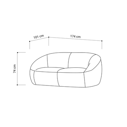 The Cove Bouclé Loveseat