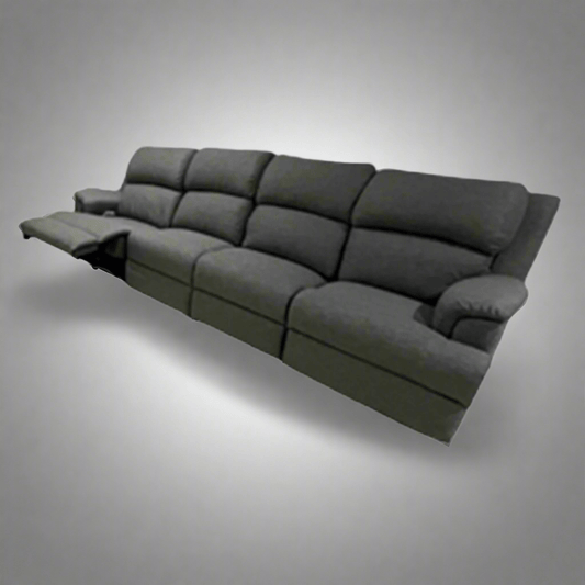 Lima 4 - Seater Recliner Sofa with One Reclining Seat - Leisure Lounges